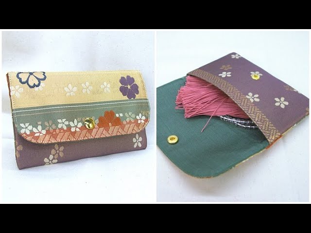 数珠入れ 念珠ケース 簡単作り方 帯リメイク - YouTube