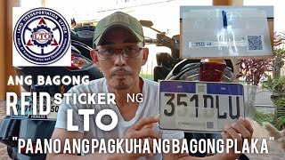 LTO NEW RFID STICKER AND PLATE NO.