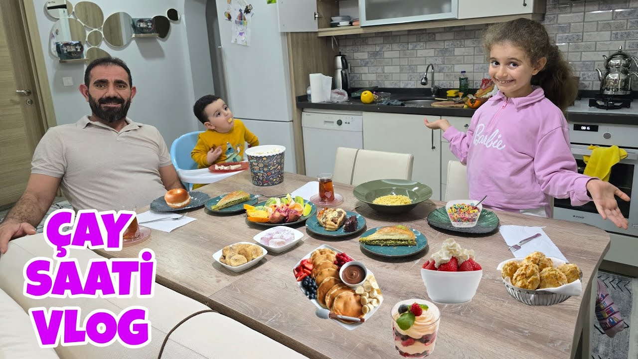 ÇAY SAATİ VLOG!!HERŞEYİ POYRAZ ELİF HAZIRLADI!!!