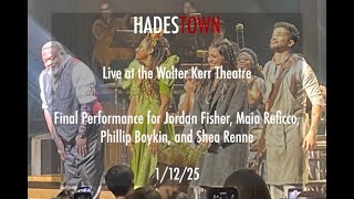 Hadestown 2025 FULL Show (LAST Performance for Jordan Fisher, Maia Reficco, Phillip Boykin)
