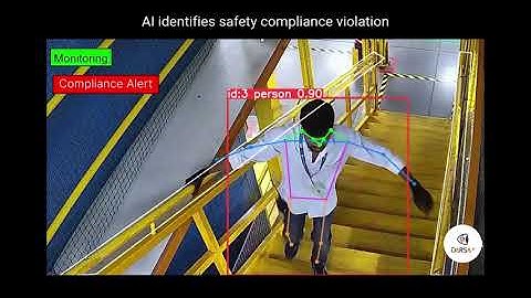 AI Detects Handrail Compliance Violations