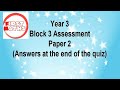 Year 3 Maths Assessment