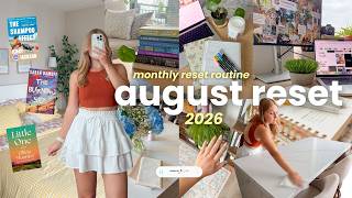 august reset vlog 🌾 cleaning & organizing, new goals, planner setup, summer books, self-care, nails august reset vlog 🌾 cleaning & organizing, new goals, planner setup, summer books, self-care, nails