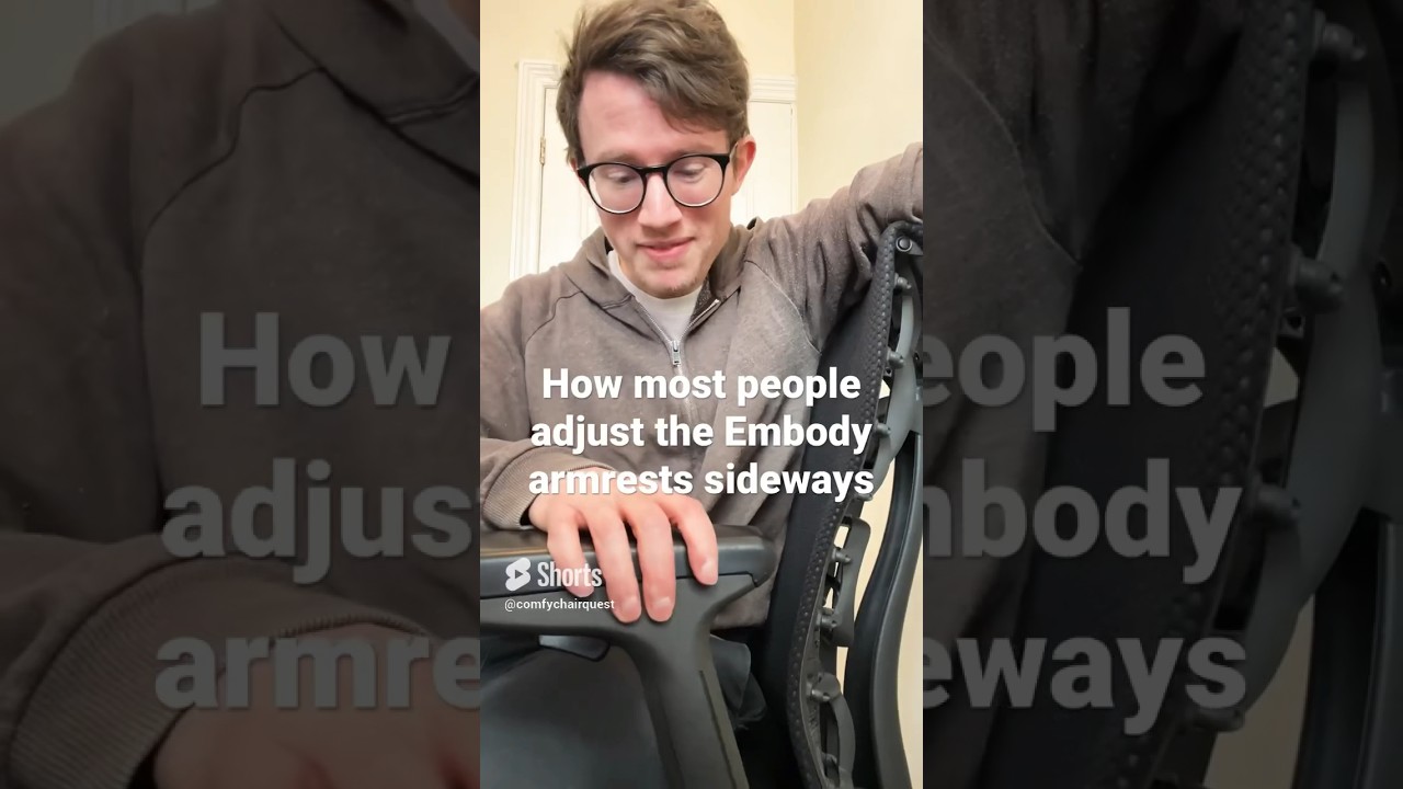Adjust Herman Miller Embody Armrests Like a PRO - SIDE to SIDE!