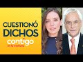 "CUESTA CREER": Camila Flores por versión de Presidente Piñera sobre Dominga - Contigo en La Mañana