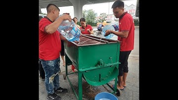 Máy rửa nông sản, củ quả đa năng hiệu Vinmax năng suất đạt 500 - 700 kg/giờ