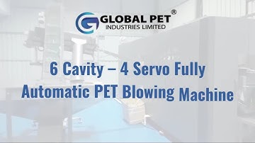 6 Cavity – 4 Servo Fully Automatic PET Blowing Machine (150–175 BPM)