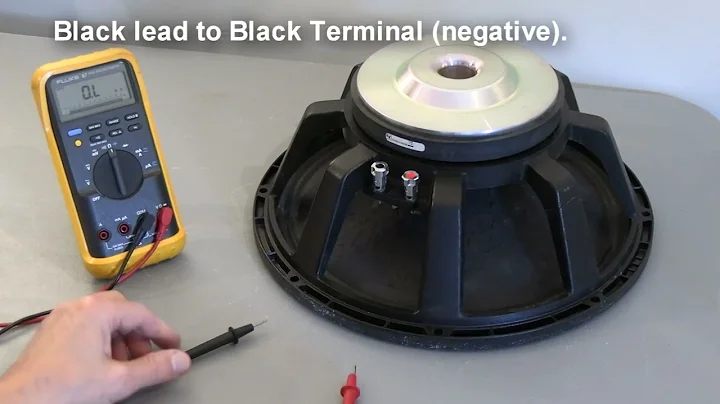 Testing a Woofer Speaker with a Multimeter.