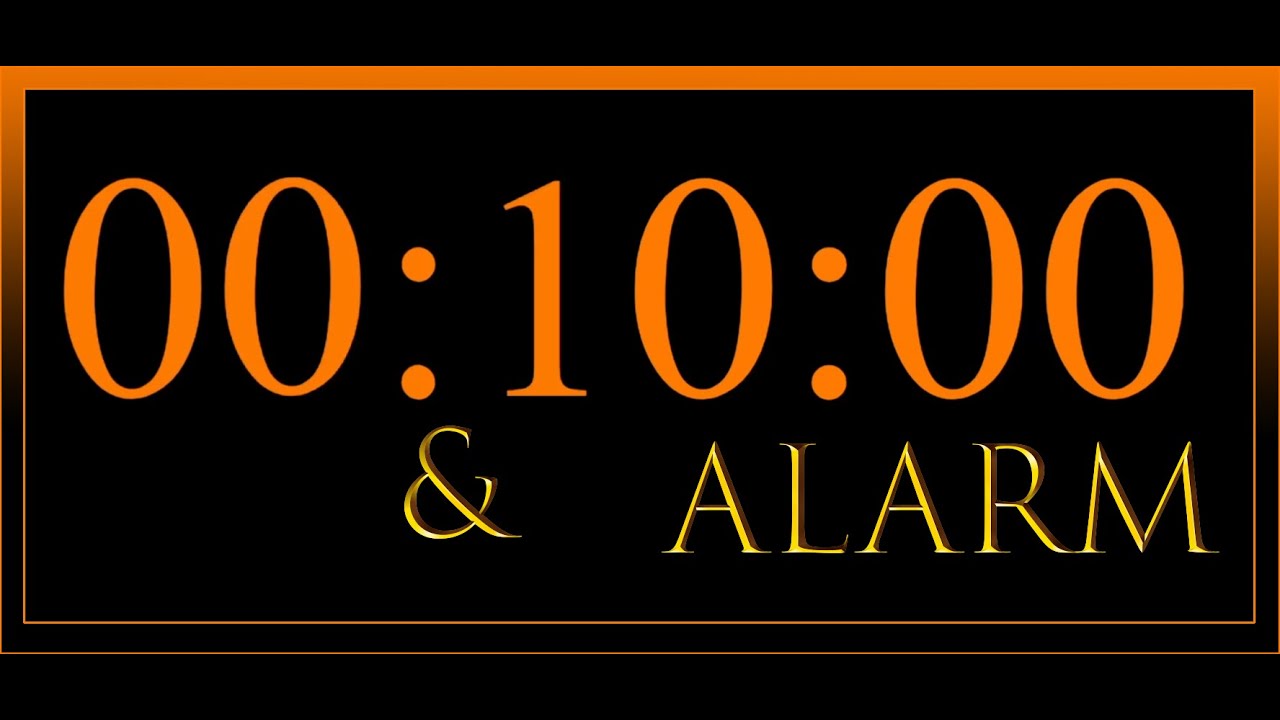 10 Min Countdown Timer & 15 Secaond Alarm - YouTube
