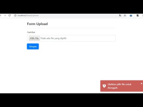 Upload CodeIgniter validasi Server Side with toast.js