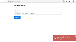 Upload CodeIgniter validasi Server Side with toast.js