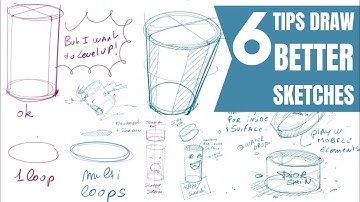 6 TIPS to Draw Better Sketches (for Beginner Designers) | Industrial Design Sketching