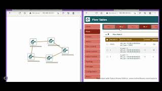 SDN RYU MININET FLOWMANAGER NOTES AND TOPOLOGY VIEWER GUI OpenFlow 1.3 شرح عربي