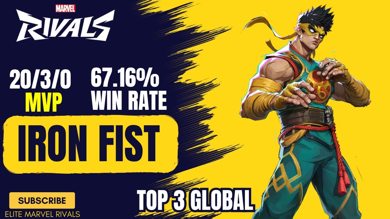TOP 3 GLOBAL IRON FIST ! EatingPizzaRn (One Above All PLAYER) - ELITE MARVEL RIVALS