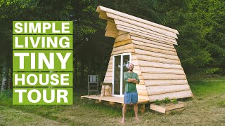 Tour of the Off-Grid Tiny House Built from the Land