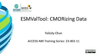 ESMValTool: CMORizing