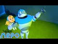 The aliens are back  arpo the robot  robot cartoons for kids  moonbug kids