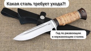 Выбор ножа: Гид по ржавеющим и нержавеющим сталям. Какая сталь требует ухода?