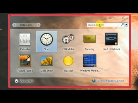 Como adicionar gadgets no computador | Pc