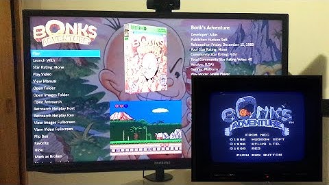 Big box (Launchbox) launching RetroArch on a CRT 2560x240 240p