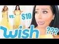 TRYING ON WISH PROM DRESSES! (a mess lol)