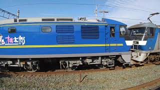 EF210-119号機牽引貨物列車+ムドEF210-332号機(下り)相見駅通過