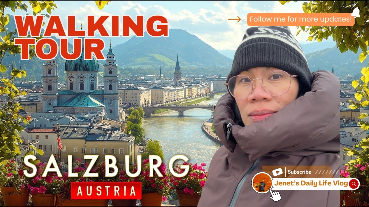 Salzburg  Austria 🇦🇹 Walking Tour | Beautiful Streets & Iconic Landmarks #fypシ゚viral #travel