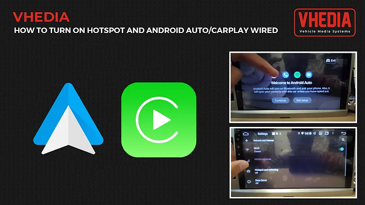 How to Turn On Hotspot and Android Auto/Carplay Wired