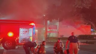 Lightning strike sparks fire at church youth center in Lafayette