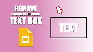 How to remove background color of text box in google slides