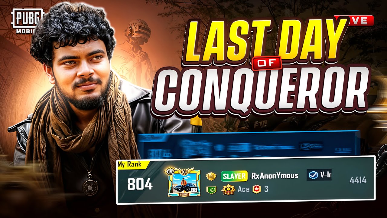 CONQUEROR RANK PUSH LIVE / PUBG MOBILE - YouTube