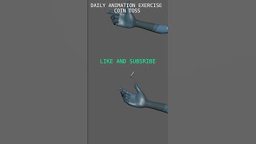 ANIMATION EXERCISE Coin Toss #animation #animationtechniques #blender  #animationexercises #maya
