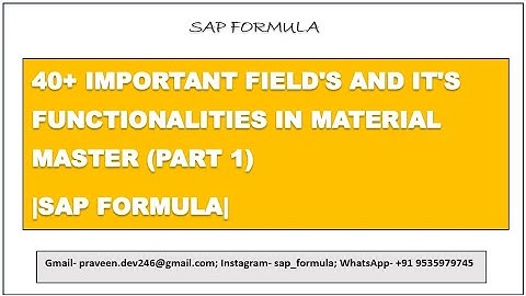 CONCEPT 20- (PART 1) 40+ IMPORTANT FIELD