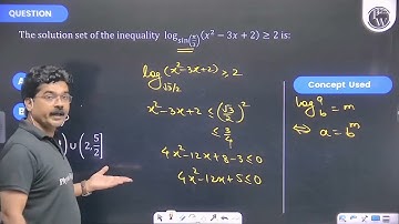 The solution set of the inequality \(\log _{\sin \left(\frac{\pi}{3}\right)}\left(x^2-3 x+2\right...