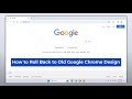 How to Turn Off the New Google Chrome Design | Windows