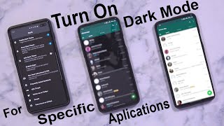 How To Turn On Dark/Night Mode/Theme UI On Android Phone - Whatsapp Dark theme Mode/Facebook screenshot 1