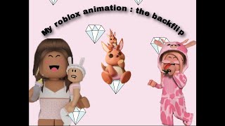 I made a roblox animation : The Backflip