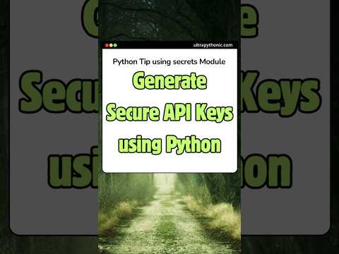 generate api keys