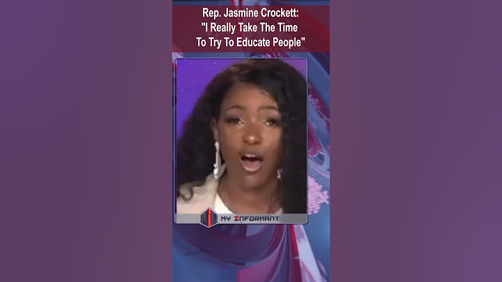 “I Try to Educate!” — Rep. Crockett Sets the Record Straight