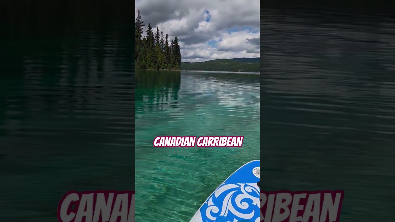 this lake makes you feel like you are in the Caribbean even though you are in BC Canada