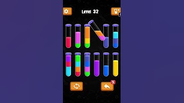 Sort Water 3D Sort Color Puzzle Level 32  [AmazonApps] #shorts #complete #level  #walkthroughs