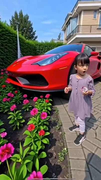 Surprised by the sound of a car horn 🚗 #car #cars #sportscar #cute #funny #tayo #trending #trendi...