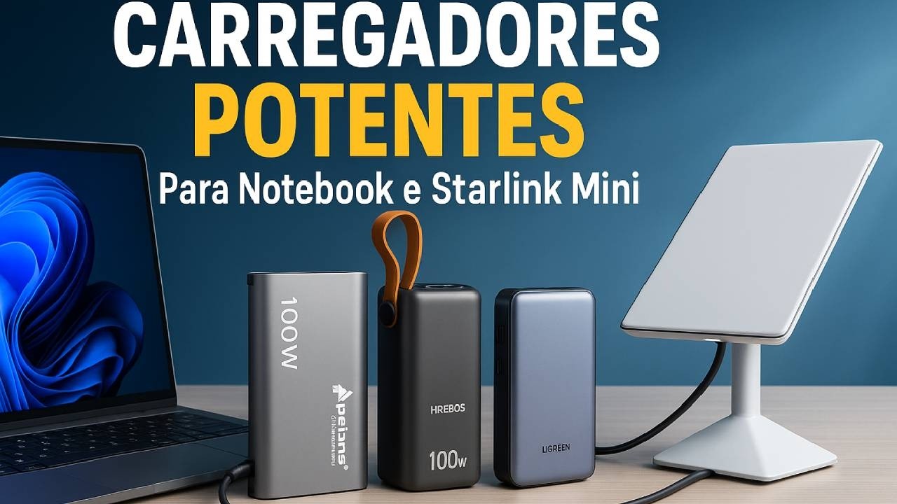 Melhores power banks 100W para Starlink Mini e Notebook [2026]