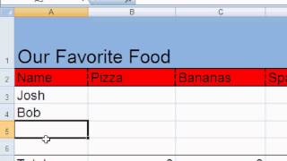 Working with Microsoft Excel Lesson 2