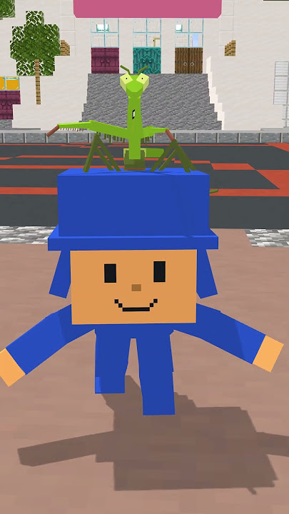 POCOYO AND ROBERTO #shorts #minecraft #smilingcritters #run #poppyplaytime4