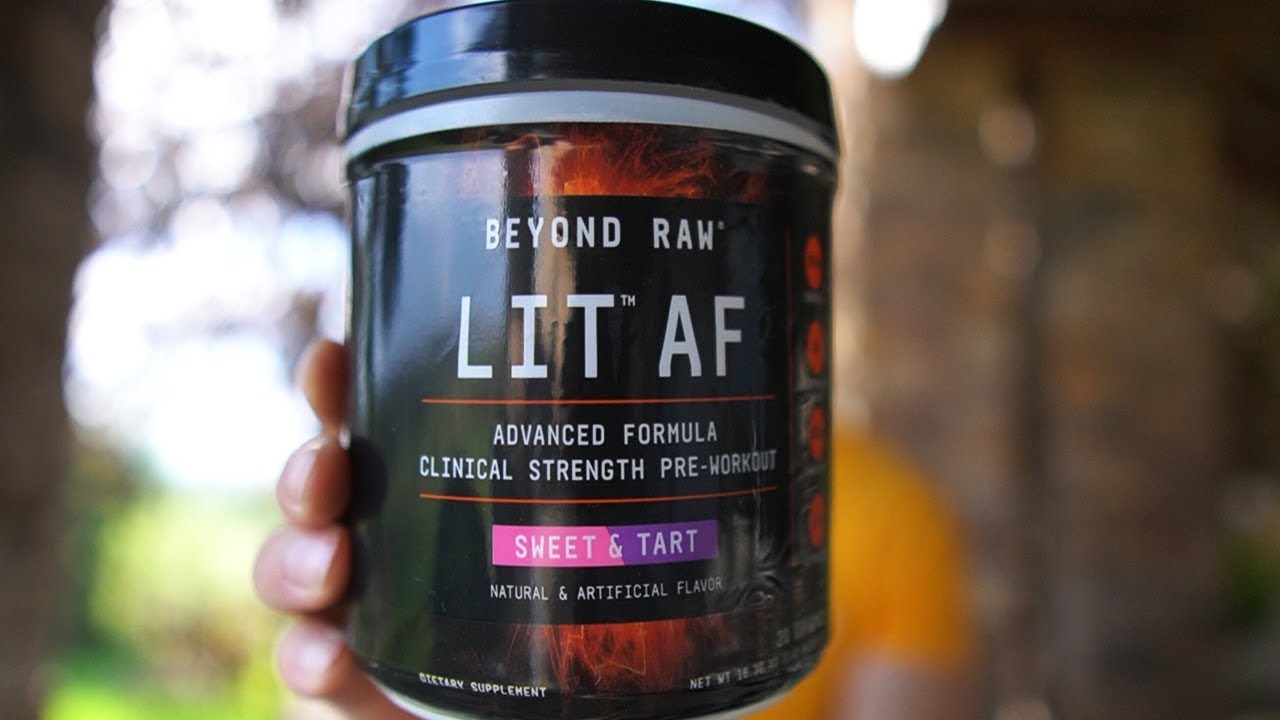 Best Lit af pre workout review with Comfort Workout Clothes