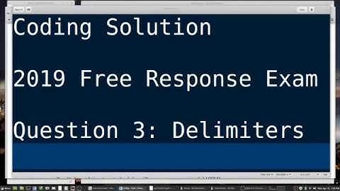 AP Computer Science A: 2019 Free Response Exam, Code Solution for Question 3: Delimiters