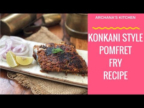 pomfret-fry-recipe-with-konkani-masala---indian-fish-recipes-by-archana's-kitchen