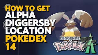 Alpha Diggersby Location Pokemon Legends Z-A Pokedex 14