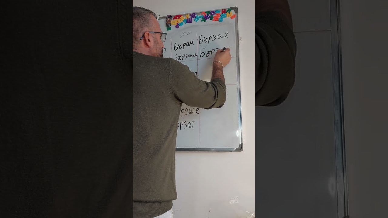 تعلم اللغه البلغاريه بكل سهوله كيفيه تصريف الفعل اسرع